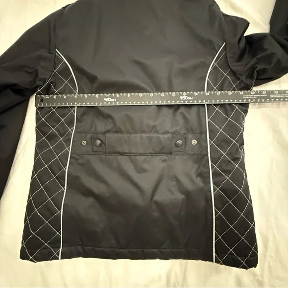 Lecaf Women’s Snowboard Jacket Small 95 Black Purple Quilted Insulated Ski Coat - Picture 10 of 17